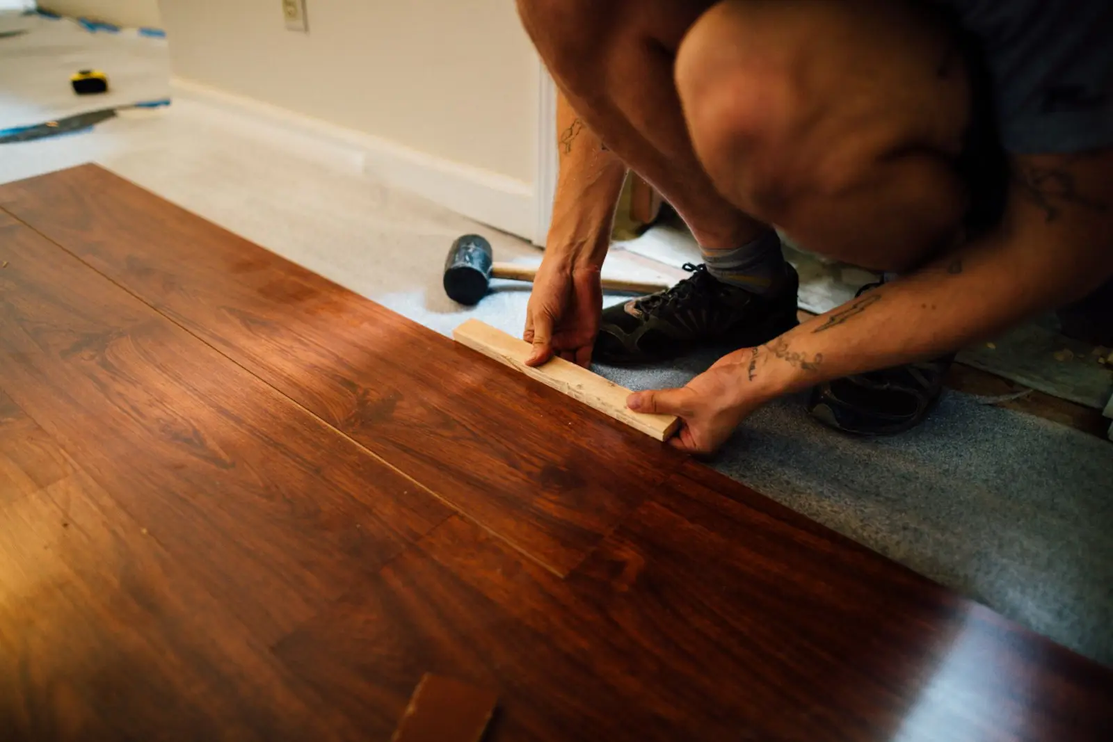 Laying a wooden floor